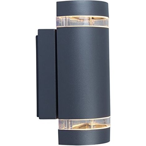 Applique murale extérieure Focus anthracite 2xGU10 IP44, éclairage vers le haut et vers le bas (1/6)
