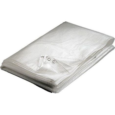 WerkaPro 02892 - Bache transparente - 4 x 6 m - 160 g/m2 - En polyethylene - Traitee contre les UV