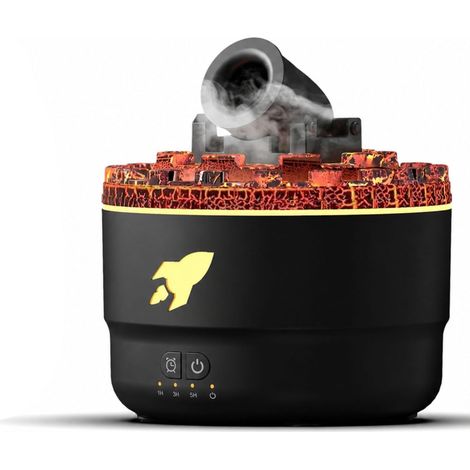 Humidificateur Cannon avec minuterie pour la chambre, humidificateur d'aromathérapie Cannon, appareil d'aromathérapie aux huiles essentielles avec éclairage LED coloré. (1/5)