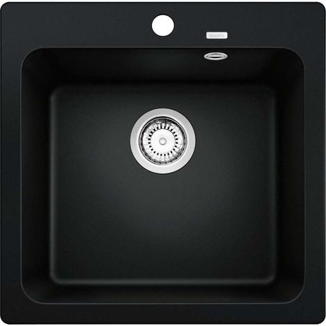 Blanco Naya 5 - Lavello in silgranit, 52x51 cm, nero 526578 (1/3)