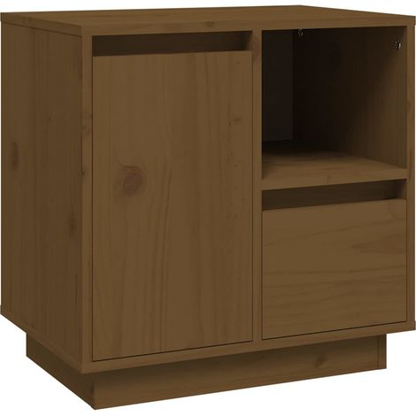 Maison Exclusive - Table de chevet Marron miel 50x34x50 cm Bois de pin massif (1/5)
