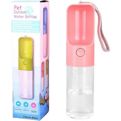 Hunde-Trinkflasche, tragbare Reise-Trinkflasche für Hunde und Katzen