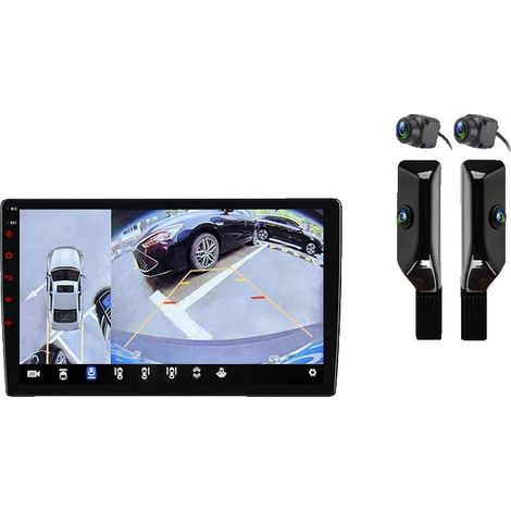 Autoradio, Touchscreen, Freisprecheinrichtung, kompatibel mit Kompaktlimousine 2008 2009 2010 2011 2012 2013 2014 2015 2016, V9 Pro 360(6G 128G)4G (1/2)