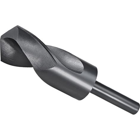 Réduit Tige Foret Pointe, 35mm Coupe Bord 1/2" Tige, Nitrure Enduit Haut Vitesse Acier 6542 Tordu Foret Forage - Applications: pour Inox Acier Metal Bois (1/5)