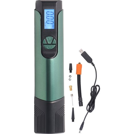Electric Tire Pump Portable Cordless Handheld LCD Display Air Inflator with LED Light for Car 70W