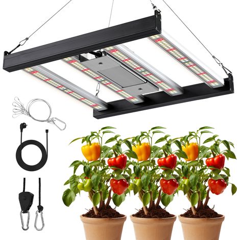 TolleTour 1x lampe LED pour plantes 120 W à spectre complet avec fonction de variation d'intensité – Éclairage efficace pour les plantes d'intérieur et les serres (1/5)