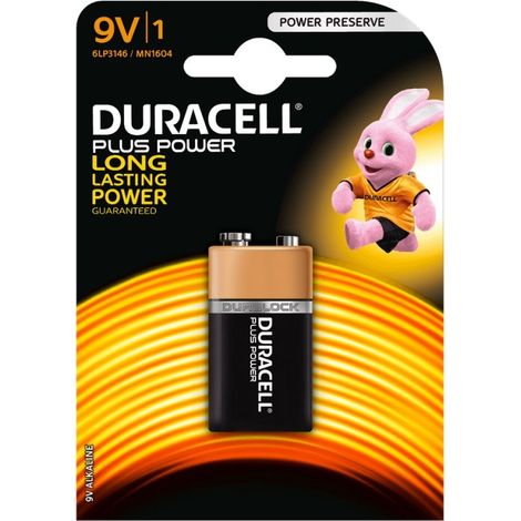 Pila Duracell Plus MN1604/ 9V/ Alcalina