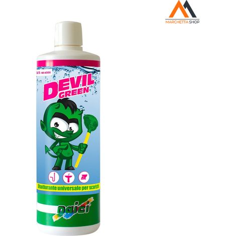 LIMPIADOR DE DESAGÜES DEVIL GREEN 1 litro.
