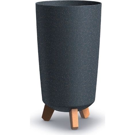 Pot de fleurs sur pieds DGT200W - Anthracite - Design moderne - Résistant aux intempéries (1/2)