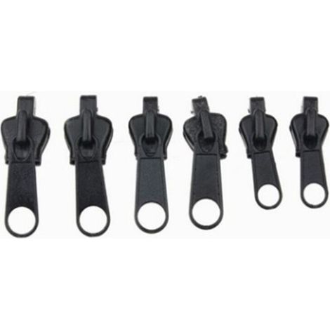 Fermeture Eclair Fabriqué, 6 Pièces Curseur Fermeture Eclair Clipsable Kit Réparation Fermeture éclair Curseur Fermeture Eclair pour Vestes, Manteaux, Valises