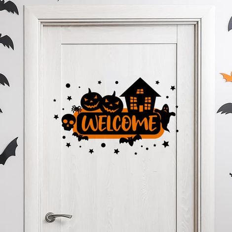 Sticker mural Halloween, 25 x 40 cm, 1 pièce (1/5)
