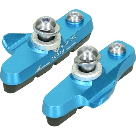 Frein vélo route ZTTO patins caoutchouc silencieux antidérapant bleu pièce de rechange pour frein à patins (1/5)