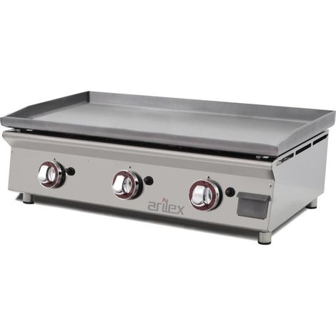 Plancha gaz professionnelle - 3 bruleurs - 80 cm - Arilex (1/4)