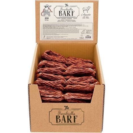 Saucisses à l'agneau pour chiens 200 pièces de 11 cm