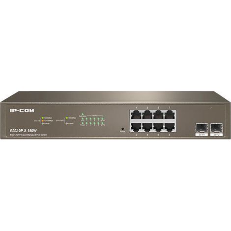 HUB Switch puertos 8 IP - COM G3310P-8-150W Gigabit Ethernet (10/ (1/4)