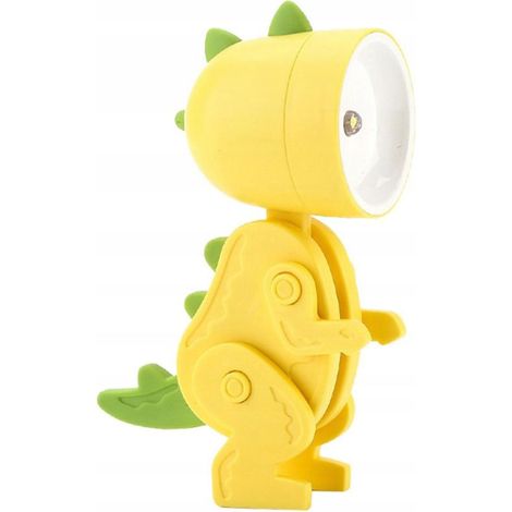 Piccola lampada da notte a forma di dinosauro per la cameretta di un bambino. Lampada giocattolo per bambini. (1/5)
