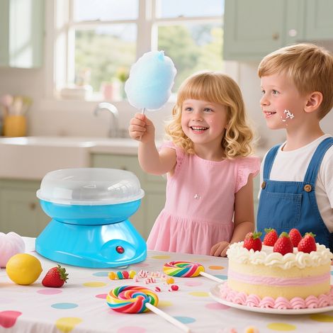 Machine à barbe à papa pour usage domestique, 550 W, idéale pour les fêtes d'enfants, les anniversaires et plus encore. (1/4)