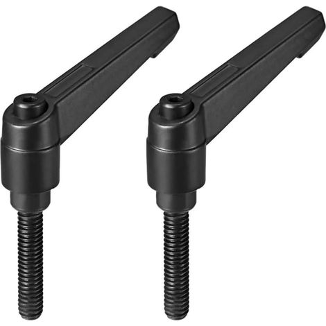 2 poignées filetées M8 x 32 mm, à vis rotatives réglables (1/5)