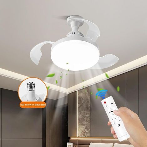 60W Ventilateur de plafond moderne avec éclairage LED, silencieux et télécommandé, flux d'air à faible niveau sonore et vitesses réglables, idéal pour la chambre, l'appartement, la cuisine, le salon (1/5)
