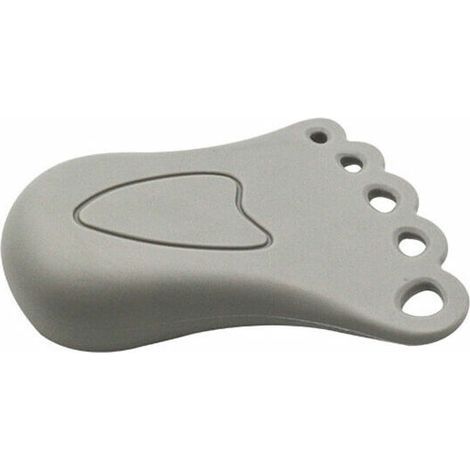 Cale-porte decorativo carino piccolo paracolpi in gomma, (confezione da 2) - grigio (1/4)