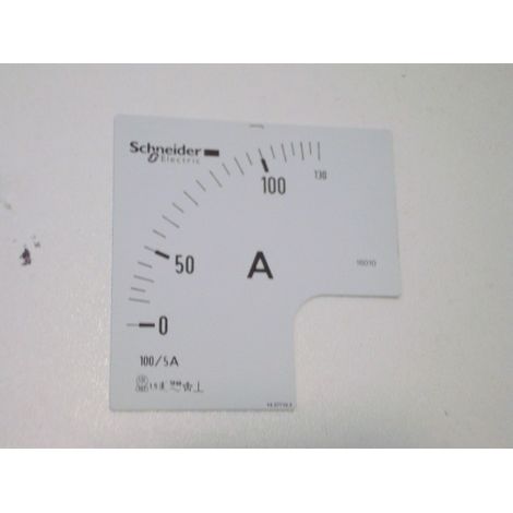 Echelle cadran d'ampèremètre analogique de 0 à 100A echelle 2 SCHNEIDER 16010 (1/2)
