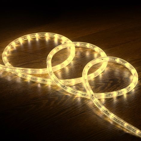 Tubo Flessibile LED Circolare 220V AC 36 LED/m Bianco Caldo IP65 Taglio 100cm 50 m