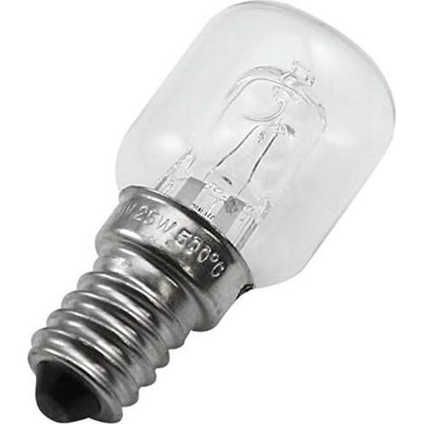 E14-Halogenlampe, hochtemperaturbeständig, 500 Grad, 25 W, für Backöfen (1/5)