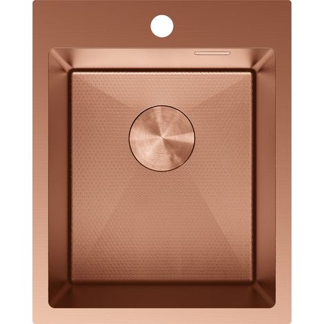 Mexen Solix Edelstahlspüle 1-becken 400 x 500 mm, Kupfer HC - 6406401000-65HC (1/5)