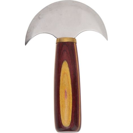 Couteau rond pour travail du cuir, outil de bricolage de précision, coupe et correction, lame en acier, taille S (1/5)