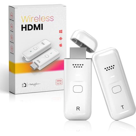 Transmetteur et récepteur HDMI sans fil pour transmettre des vidéos et audio sur PC/ordinateur portable à moniteur/TV Box/projecteur, transmission sans fil 2,4 G/5G, Plug & Play (1/5)