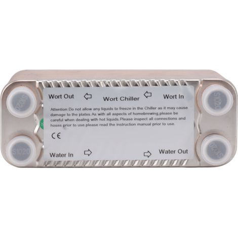 Échangeur de chaleur à 40 plaques, filetage NPT1/2, refroidisseur à contre-courant haute efficacité en acier inoxydable pour le chauffage de l'eau (1/5)
