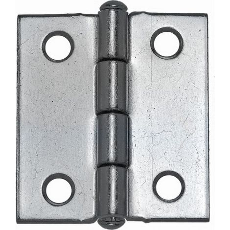 Cerniera Mezza Larga Pesante Perno Fisso In Acciaio Zincato Mm. 70X50 - 24 Pz