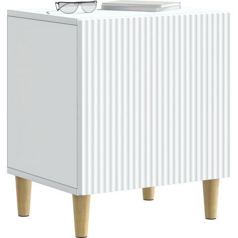 vidaXL  Bedside Cabinet  2 pcs White 43 x 34.5 x 50 cm Engineered Wood