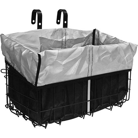 Housse de pluie pour panier de vélo, imperméable en Oxford 210D, noire, 42 x 33 x 25 cm, anti-poussière et pliable (1/3)