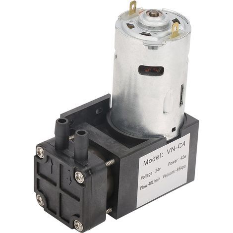 24-V-Mini-Ölfreie Vakuumpumpe, 40 l/min Fördermenge – 85 kPa für Gas und Luft (1/5)