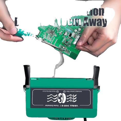 Extracteur de fumée, 8 pièces de remplacement de filtre, aides pour le soudage, 220V UE (1/5)