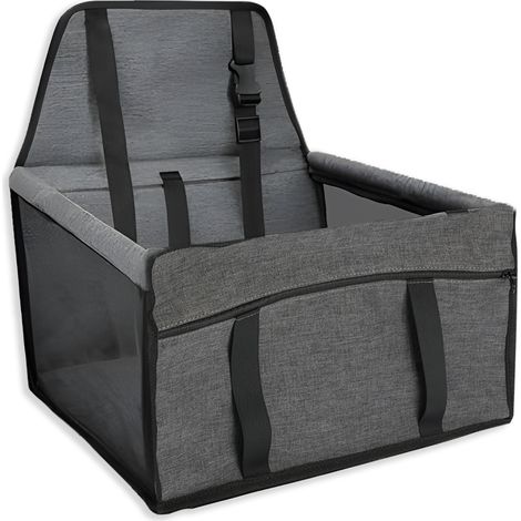 Seggiolino Auto Per Cani Piccoli 39x39 H28cm Robusto Con Gancio Di Sicurezza