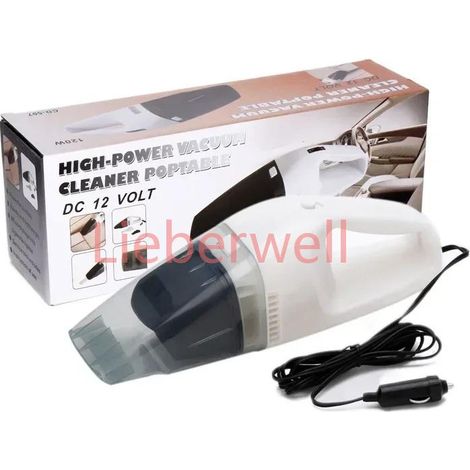 Aspirateur de voiture humide et sec, double usage, Rechargeable, Portable, haute Super aspiration, puissant, nettoyeurs à main,White (1/5)
