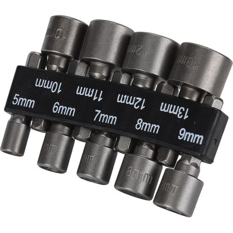 9-teiliges Steckschlüssel-Bit-Set (1/4 Zoll Sechskantschaft) aus Chrom-Vanadium-Stahl mit Aufbewahrungshalter (1/5)