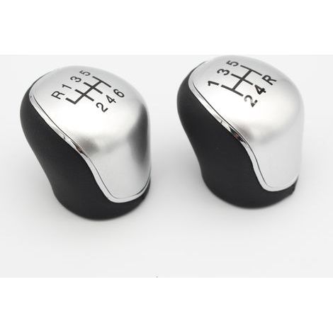 Suitable for silver Ford Mondeo with manual transmission, gear shift knob modification, gear shift knob, car accessories, silver 6 speed, one pack.