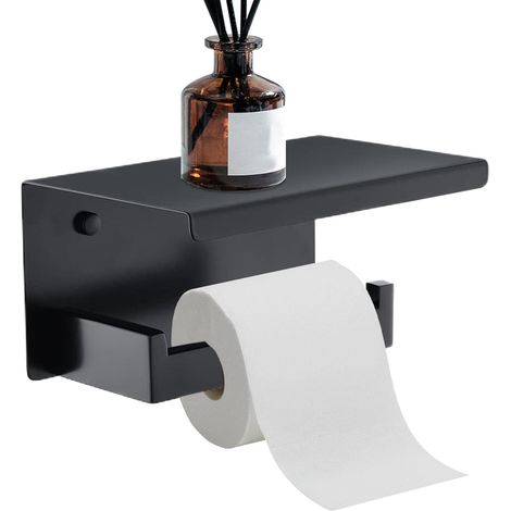 Porte-tissus de toilette, support de tissu pour salle de bain Rack de Pas de perceuse de rack de stockage de tissus ménagers multifonction (1/5)