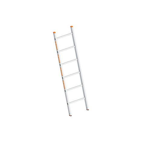 Escalera de mano de aluminio con peldaños anchura 450 mm 6