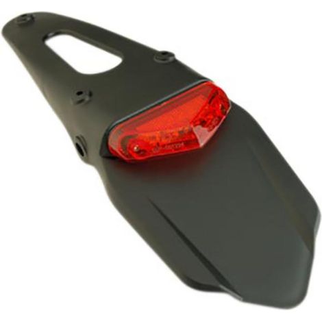 tun'r motorrad-hecklatz mit dreieckigem rücklicht rot led 12v