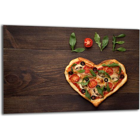 PLAQUE DE PROTECTION EN VERRE POUR CUISINIÈRE 80x52 PIZZA (1/5)