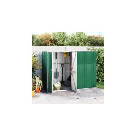 Abri à outils de jardin Vert 225x89x161 Acier galvanisé (1/5)