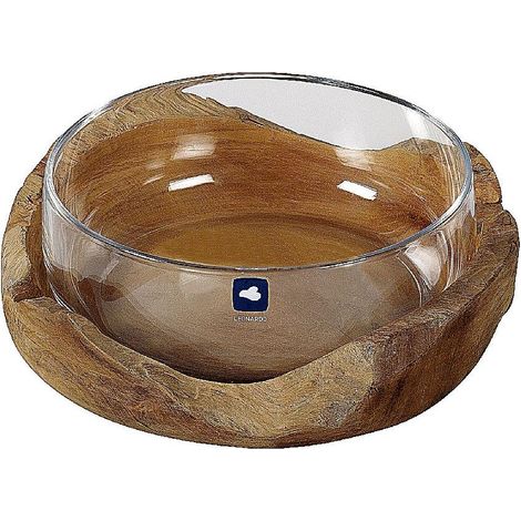 Leonardo Vase Terra Holz 28 cm Durchmesser eleganter runder (1/2)