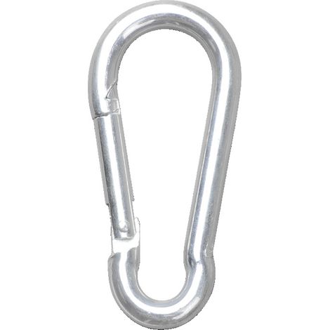 Mousquetons galvanisés, crochets de sécurité, attaches à pression, crochets pour bâche, boucles de sécurité, filets d'ombrage et crochets antichute, avec une capacité de charge maximale de 200 kg. (94 (1/2)