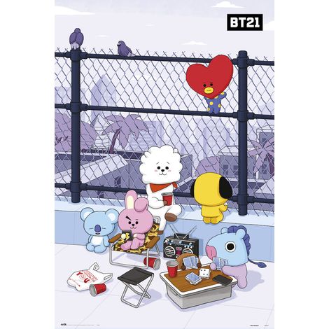 Poster bt21 rooftop