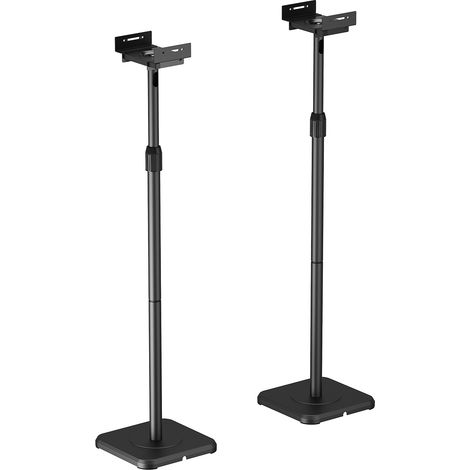 AISENS - SOPORTE UNIVERSAL DE SUELO GIRATORIO E INCLINABLE PARA ALTAVOCES, NEGRO