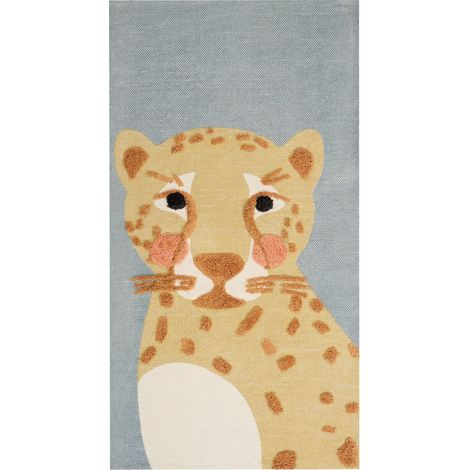 Kids Rug TANGSE Grey 80 x 150 cm Cotton